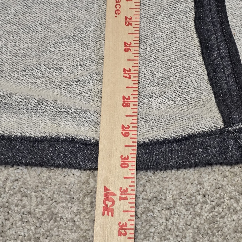 James Perse Womens 100% Cotton Hooded Open Cardigan‎ Sz 2 Medium Gray Casual - Picture 7 of 9